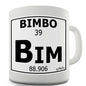 Periodic Table Of Swearing Bimbo Novelty Mug