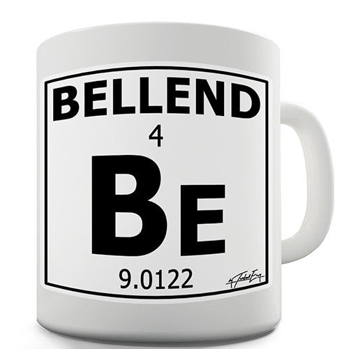 Periodic Table Of Swearing Bellend Novelty Mug