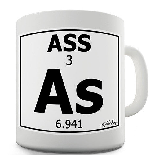 Periodic Table Of Swearing Ass Novelty Mug