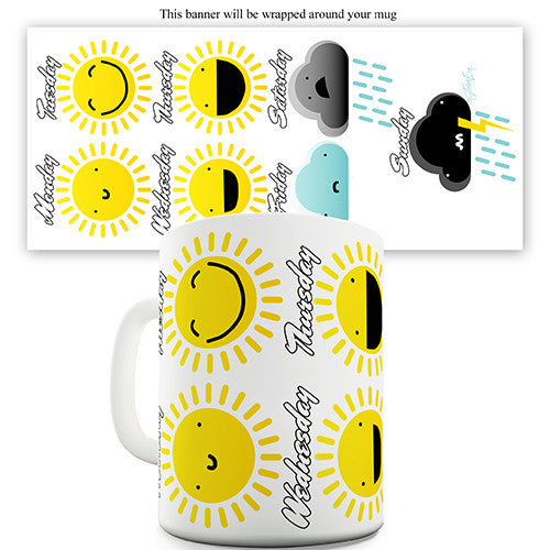 Weekly Weather Forecast Novelty Mug