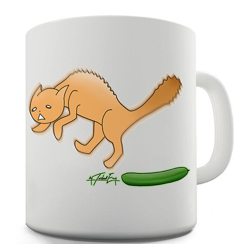 Cats Scared Of Cucumbers Novelty Mug