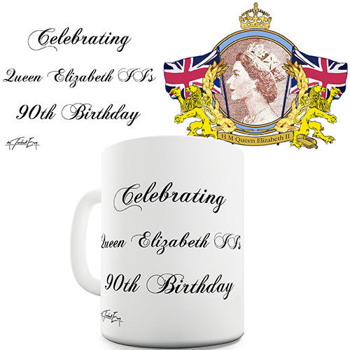 Elizabeth II 90th Birthday Novelty Mug