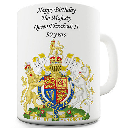 Queen's 90th Birthday Commemorative Novelty Mug