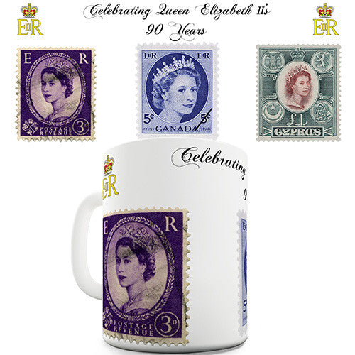 Commemorating 90th Birthday HM The Queen Novelty Mug