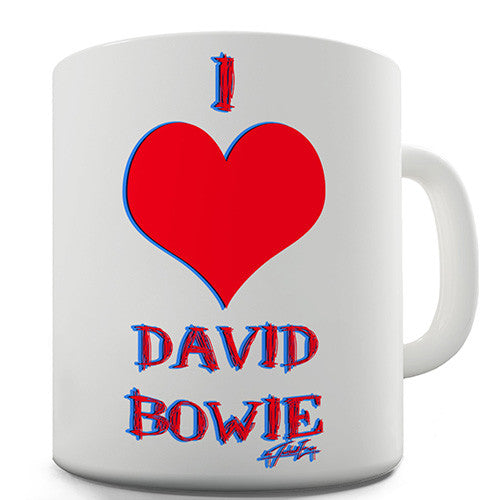 I Love David Bowie Novelty Mug