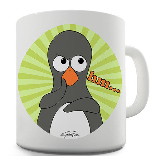 Guin Penguin Hm Emoticon Novelty Mug
