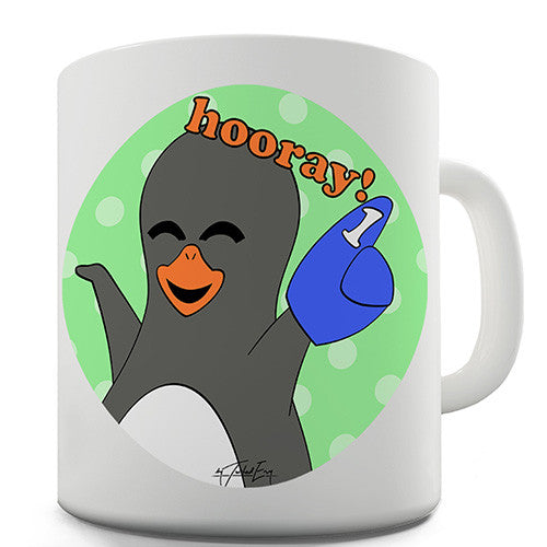Guin Penguin Hooray! Emoticon Novelty Mug