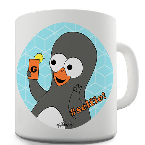 Guin Penguin #Selfie! Emoticon Novelty Mug