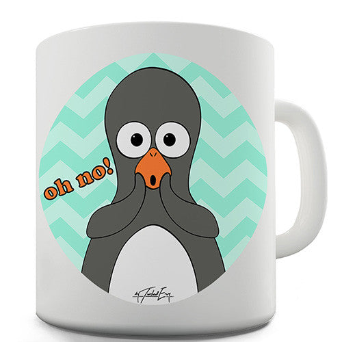 Guin Penguin Oh No! Emoticon Novelty Mug