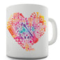 Love Heart Musical Instruments Novelty Mug