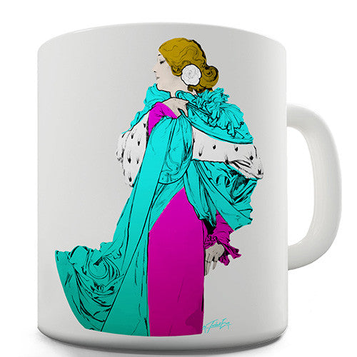 Vintage Victorian Fashion Plate Novelty Mug