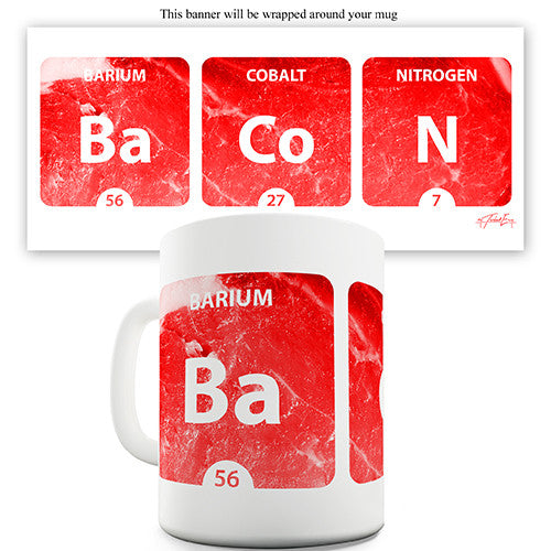 Bacon Periodic Table Novelty Mug