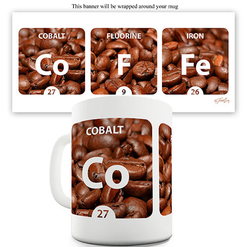 Coffee Periodic Table Novelty Mug
