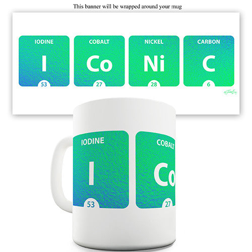 Iconic Periodic Table Novelty Mug