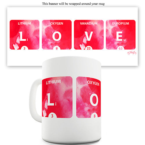 Love Periodic Table Novelty Mug