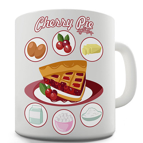 Cherry Pie Recipe Novelty Mug