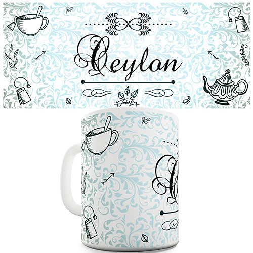 Decorative Ceylon Tea Novelty Mug