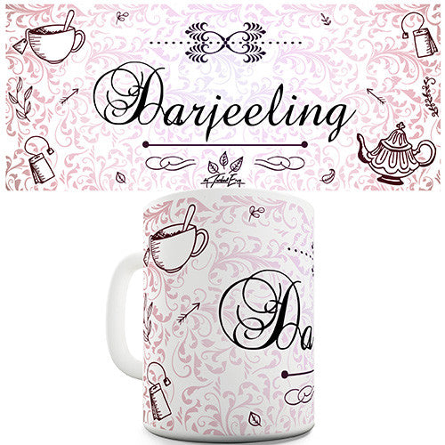 Decorative Darjeeling Tea Novelty Mug
