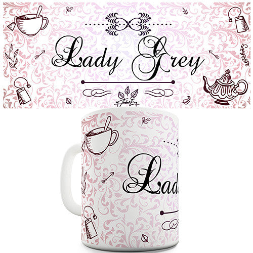 Decorative Lady Grey Tea Novelty Mug