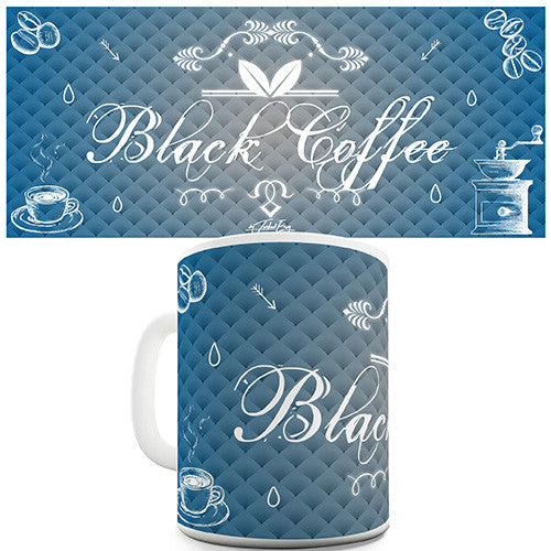 Decorative Black Coffee Novelty Mug