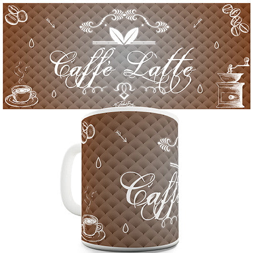 Decorative Caffe Latte Novelty Mug