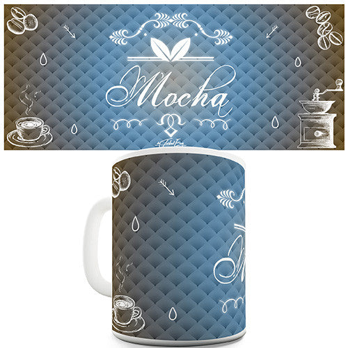 Decorative Mocha Coffee Novelty Mug