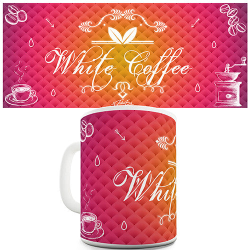 Decorative White Coffee Novelty Mug