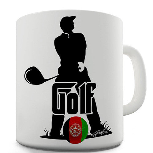 Afghanistan Golf Novelty Mug