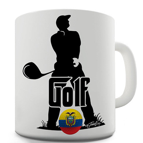 Ecuador Golf Novelty Mug