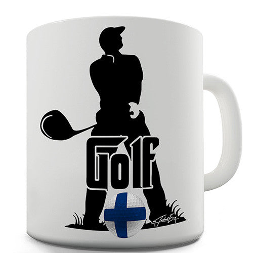 Finland Golf Novelty Mug