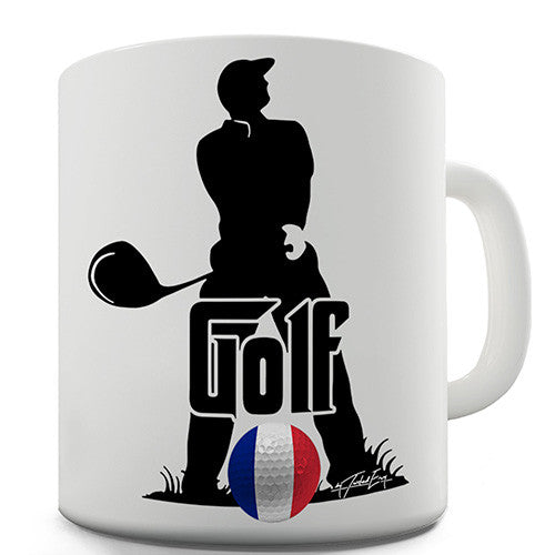 France Golf Novelty Mug
