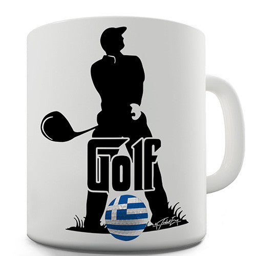 Greece Golf Novelty Mug