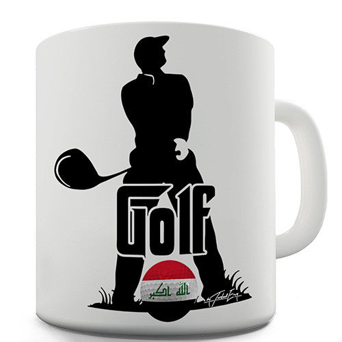 Iraq Golf Novelty Mug