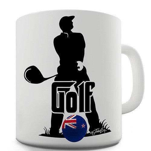 New Zealand Golf Novelty Mug