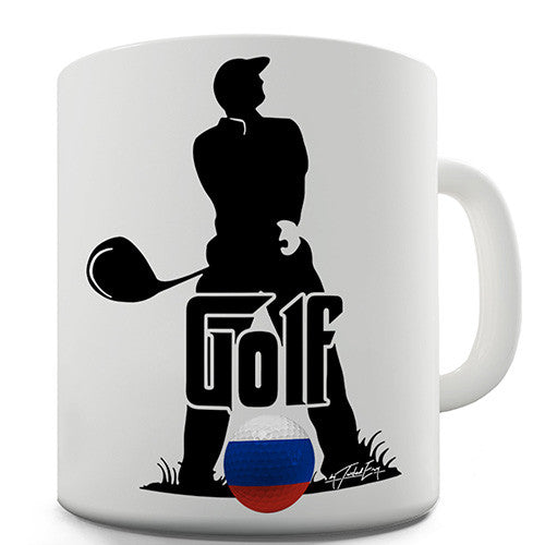 Russia Golf Novelty Mug