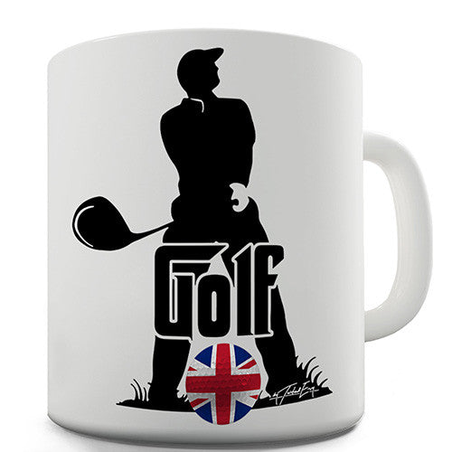 United Kingdom Golf Novelty Mug