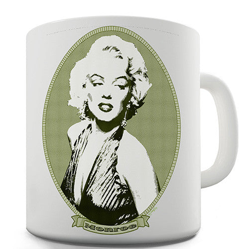 Marilyn Monroe Money Portrait Novelty Mug