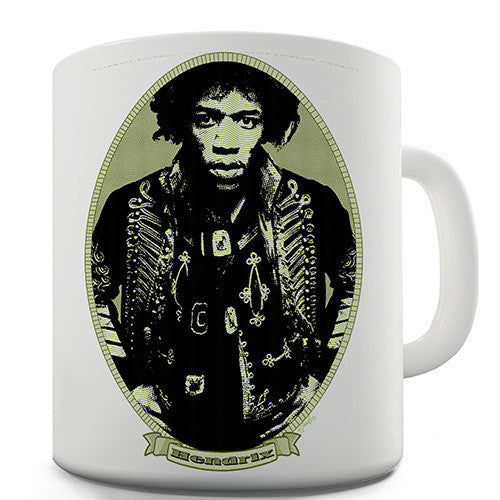 Jimi Hendrix Money Portrait Novelty Mug