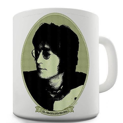 John Lennon Money Portrait Novelty Mug