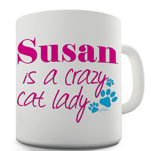 Crazy Cat Lady Personalised Mug