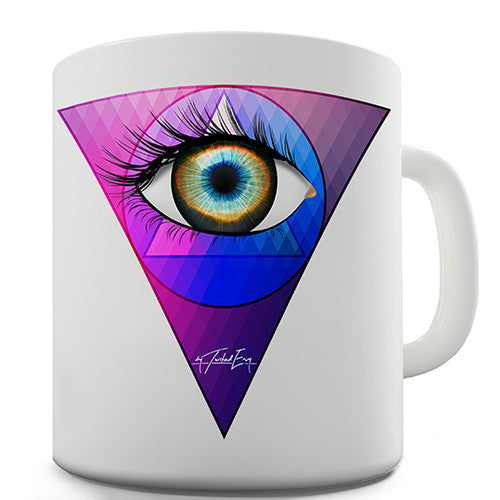 Abstract Eye Triangle Novelty Mug
