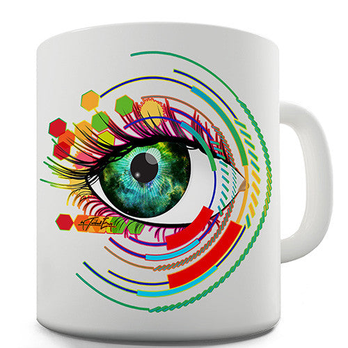 Abstract Eye Art Novelty Mug