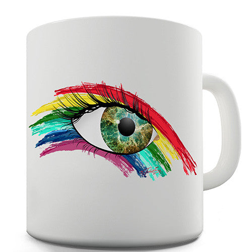 Abstract Eye Rainbow Novelty Mug
