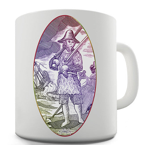 Robinson Crusoe Illustration Novelty Mug