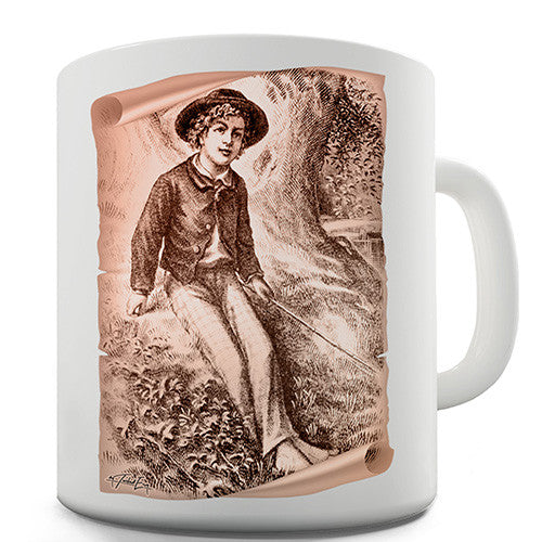 Huckleberry Finn Illustration Novelty Mug