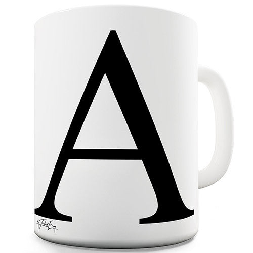 Alphabet Monogram A Novelty Mug
