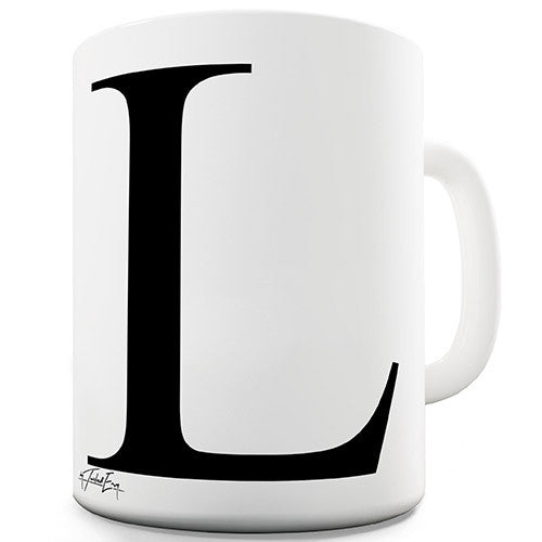 Alphabet Monogram L Novelty Mug