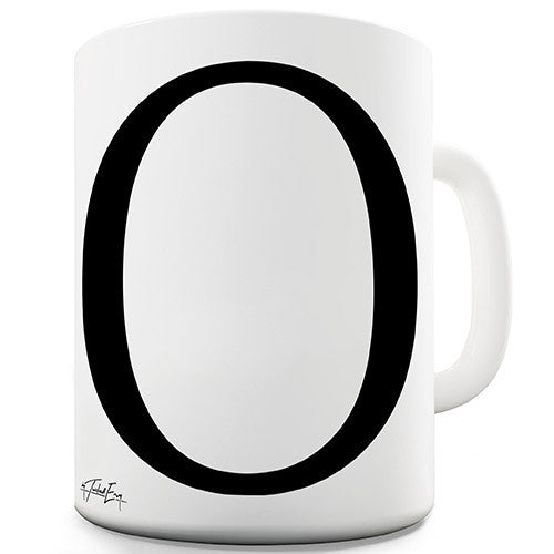 Alphabet Monogram O Novelty Mug