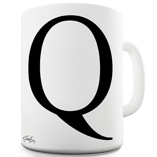 Alphabet Monogram Q Novelty Mug