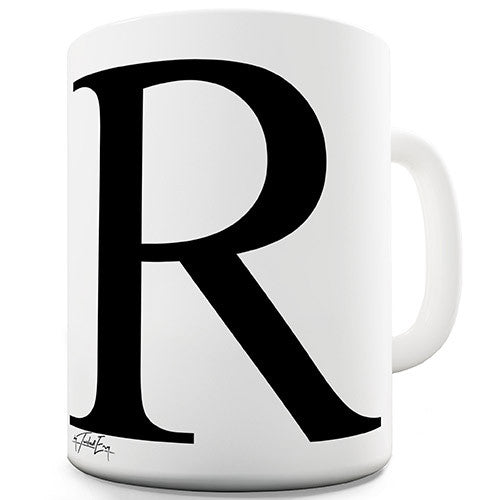 Alphabet Monogram R Novelty Mug